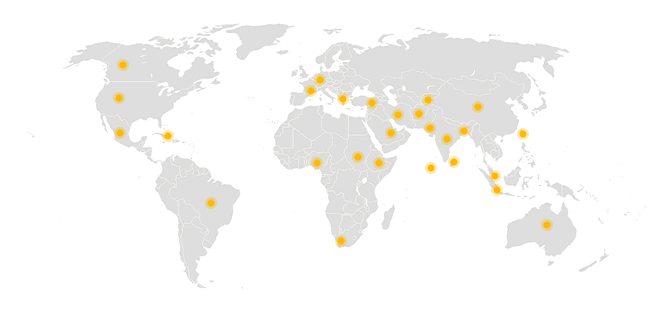 POWERPLUS ' Service Centers are strategically located in major construction, industrial and manufacturing hubs on all 6 continents.